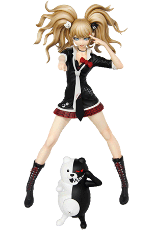 Enoshima Junko with Monokuma (Dangan Ronpa: The Animation)