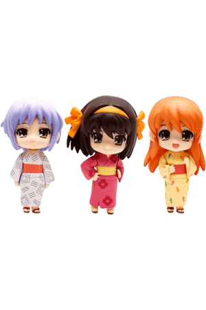 Haruhi Summer Festival Set (3 фигурки) (The Melancholy of Haruhi Suzumiya)